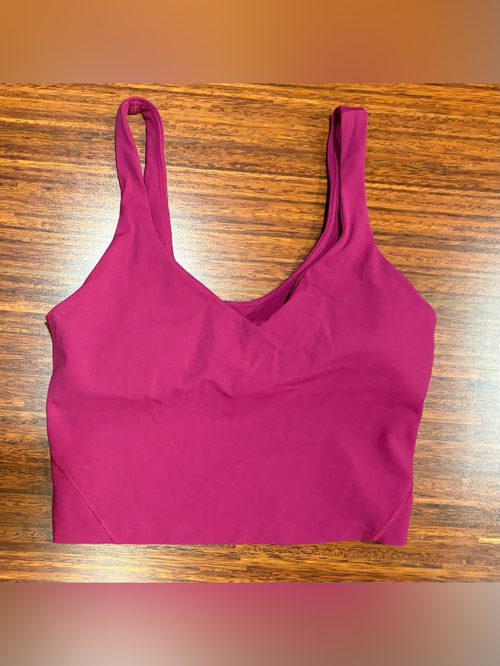 Lululemon Align Tank Top Size 8 Magenta Purple Yoga Gym Athletic Wear Crop